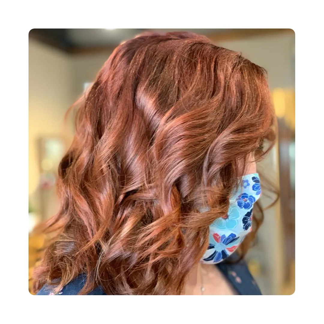 Copper red curls