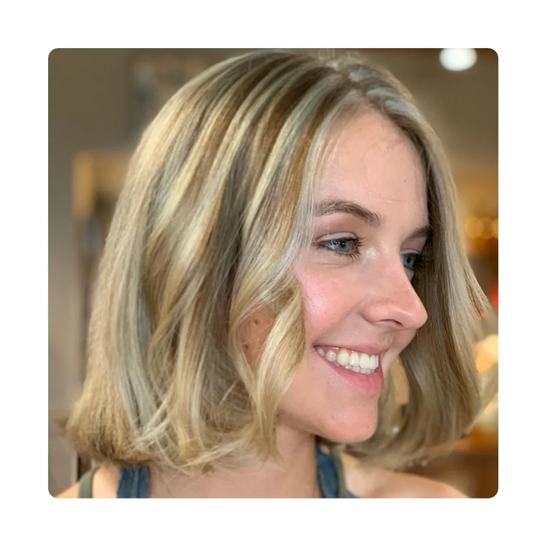 Blonde bob haircut