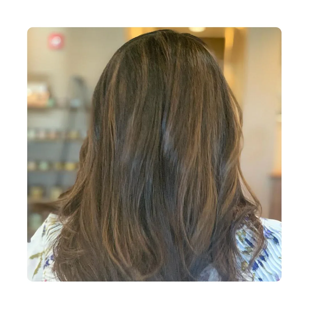 Long brunette hair